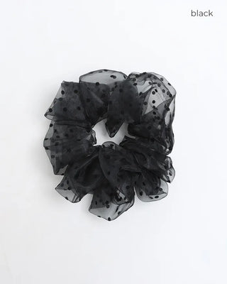 Sheer Dot Scrunchie