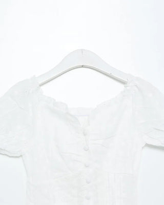 Corset crop blouse