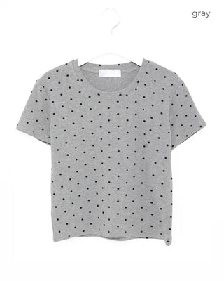 Polka Dot Half-Sleeve T-Shirt