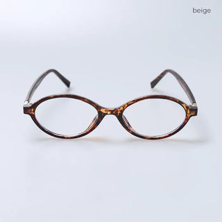 Oval frame glasses