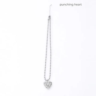 Antique Heart Ball Necklace