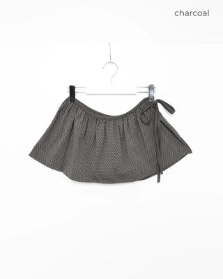 Pindot Flared Layered Skirt