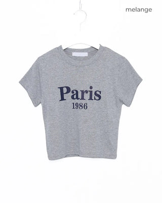 Paris crop t-shirt