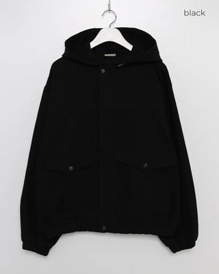 Cotton hooded jacket