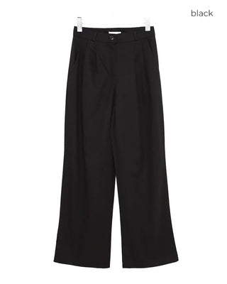 Simple pintuck chino pants