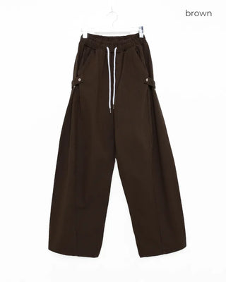 Wide Snap Sweatpants
