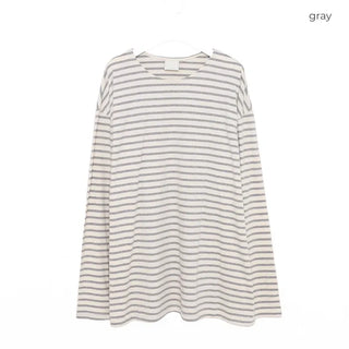 (Unisex) Striped Long-Sleeve T-Shirt
