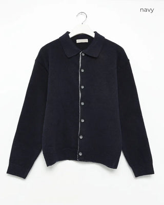 Loose-fit colored cardigan