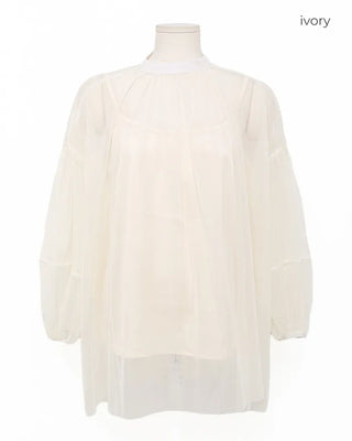 Sheer layered blouse