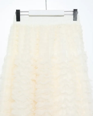 Chiffon lace long skirt