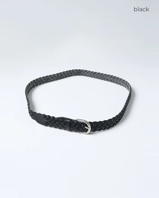 Leather twist belt