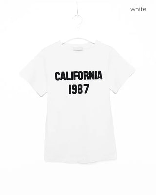 California 1987 Patch Half T-Shirt
