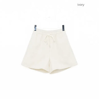 String knit shorts