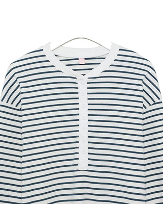 Center Button Border Homewear Set