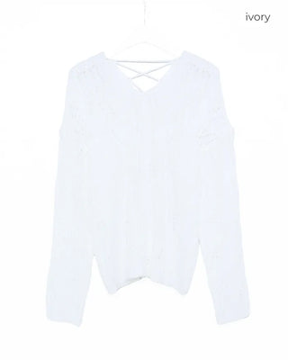 Openwork string knit