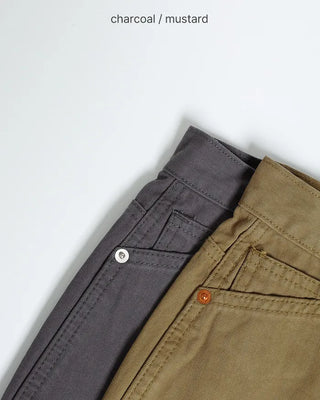 Herringbone wide cotton pants