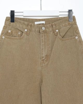 Beige cotton pants
