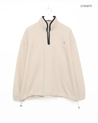Color-block half-zip sweatshirt