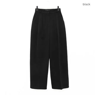 Pintuck wide slacks