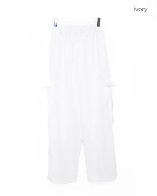 Side-ribbon cargo pants