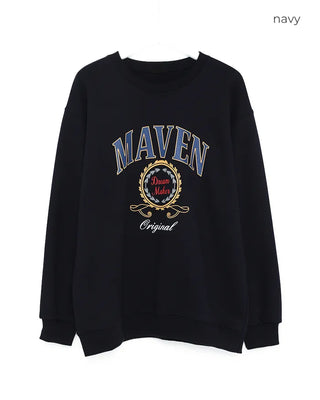 MAVEN Printed Oversized Sweatshirt