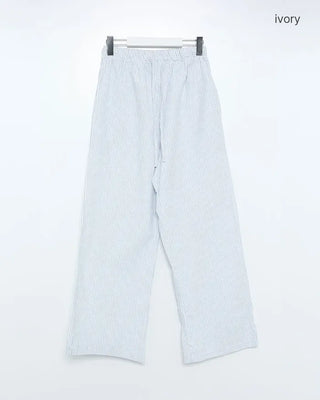 Seersucker striped pants