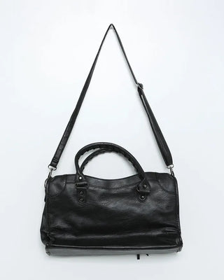 Studded design shoulder bag