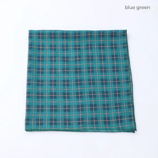 Square check scarf