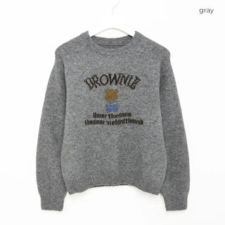 Lettering Bear Knit