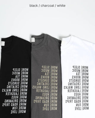 Arch Lettering Loose Half T-Shirt