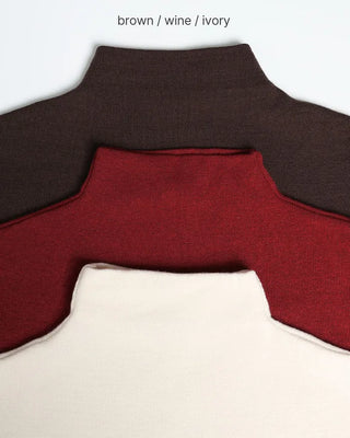 Half-neck simple short-sleeved knit
