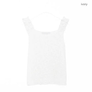 Frilled Sleeveless Knit