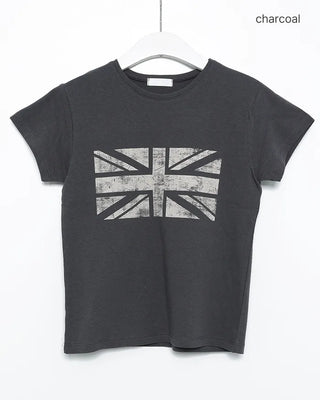 Pigmented British Semi-Cropped Half T-Shirt