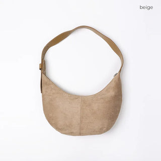 Suede Round Shoulder Bag