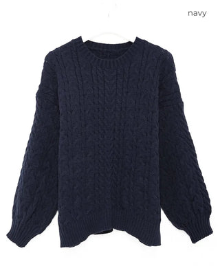 Cable Round Neck Knit