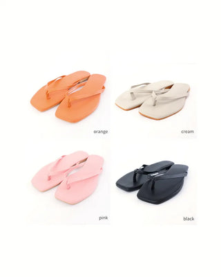 Square summer beach sandals