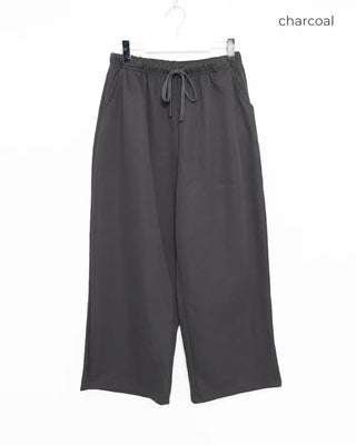 Casual wide-leg pants with elastic waistband