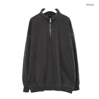 Pigmented Half-Zip Sweatshirt