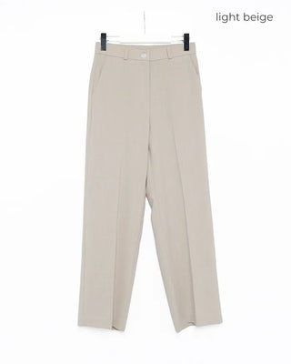 Simple straight-fit slacks