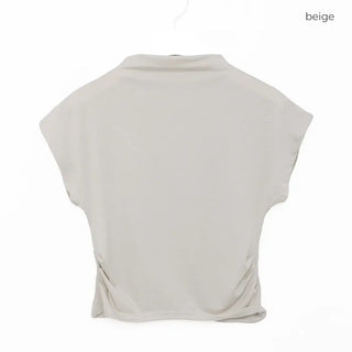Off-neck compact T-shirt