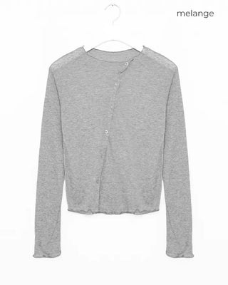 Asymmetrical sheer cardigan