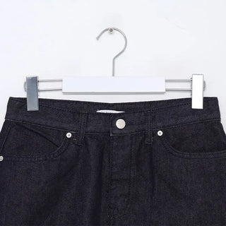 Simple low-rise denim short skirt