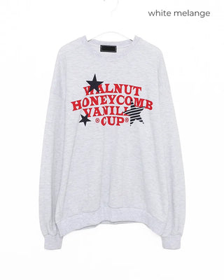 (Unisex) Star Lettering Sweatshirt
