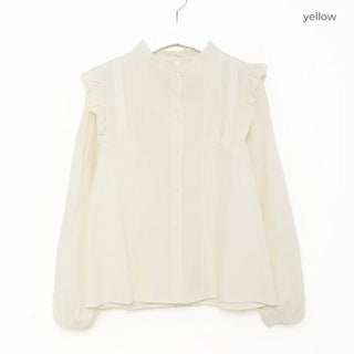 Shoulder frill blouse