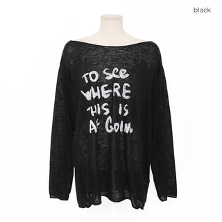 See-through logo T-shirt