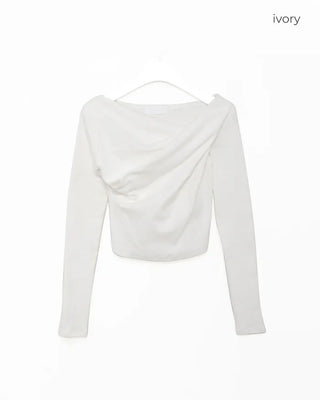 Asymmetrical Drape T-Shirt