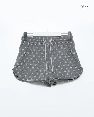 Star Point Elastic Waist Shorts