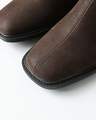 Square mule loafers