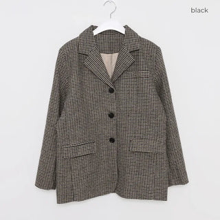 Houndstooth check jacket