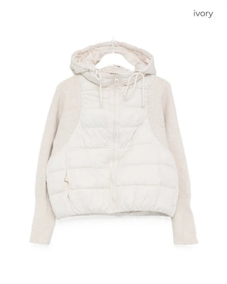 Down parka zip-up